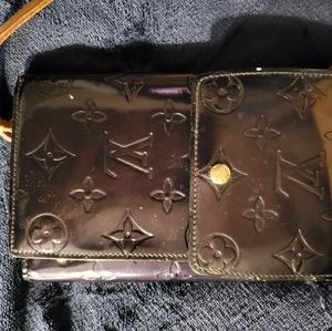 Louis vuitton purple leather monogram